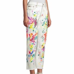 POLO RALPH LAUREN Women's Avery Boyfriend Paint Splatter Jeans